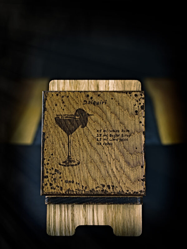 Untersetzer aus Eichenholz Cocktailrezepte 6er Set : Summer Vibes – Fruchtig & Frisch – Bild 9